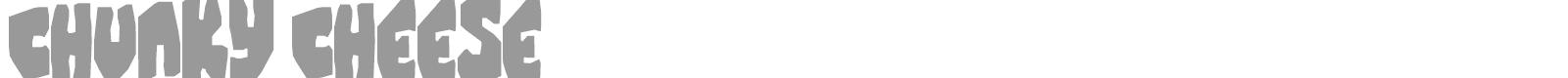 Chunky Cheese font preview